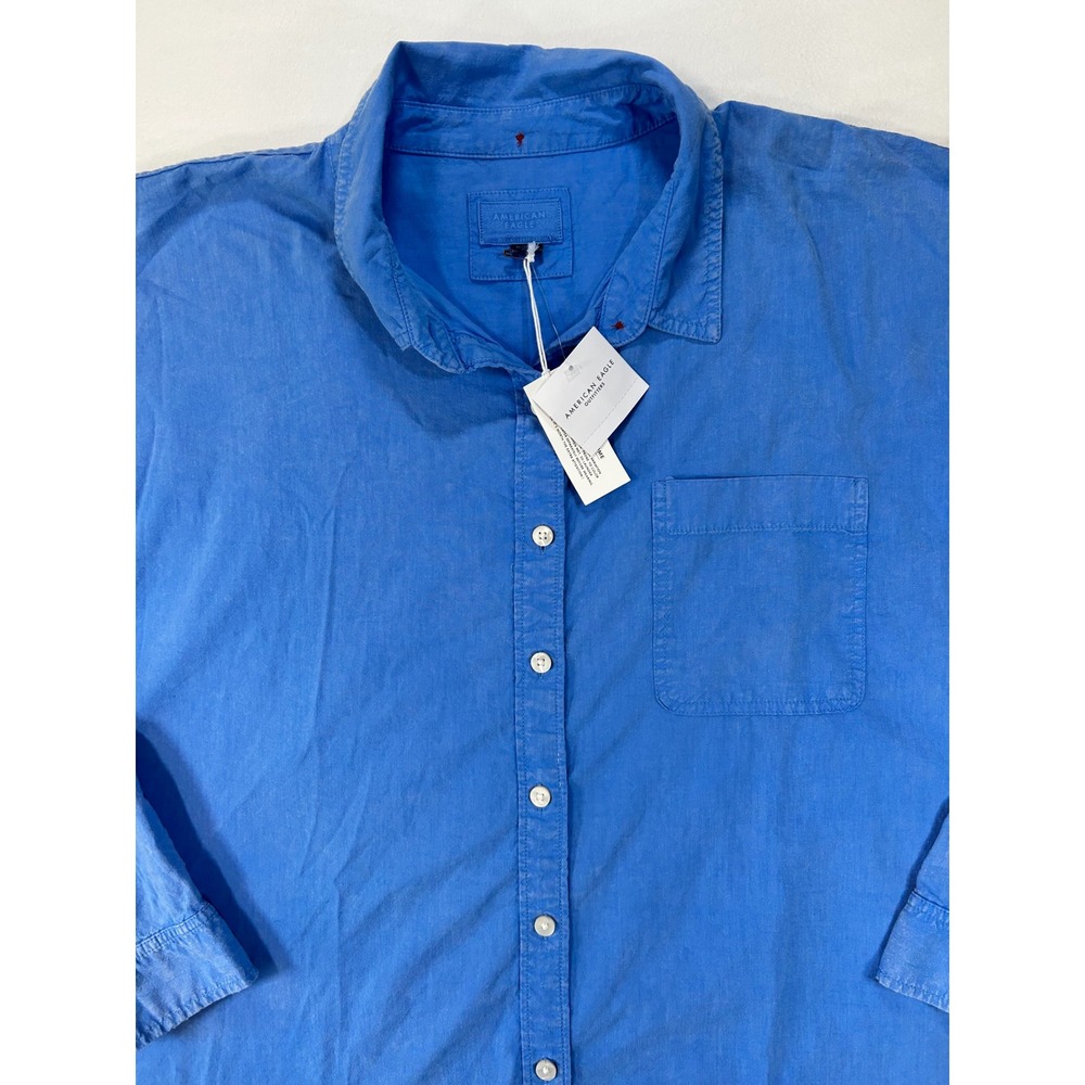 American Eagle Beach Coverup Coastal Cowgirl Women XL Button Down Shirt New